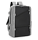 Рюкзак 3в1 з сумкою через плече і гаманцем / Міський рюкзак для роботи,навчання / Рюкзак дорожній Чорний, фото 3