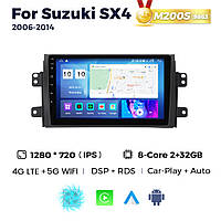 Штатная магнитола Suzuki SX4 (2006-2013) M200 (2/32 Гб), 2K (2000x1200) QLED, GPS + 4G + CarPlay