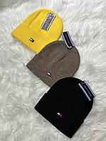Шапка черная/коричневая/желтая Tommy Hilfiger / спортивная лотапа/ (мужская , женская, унисекс)