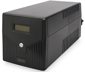 Digitus ДБЖ Line-Interactive, 1000VA/600W, LCD, 4xSchuko, RJ45, RS232, USB