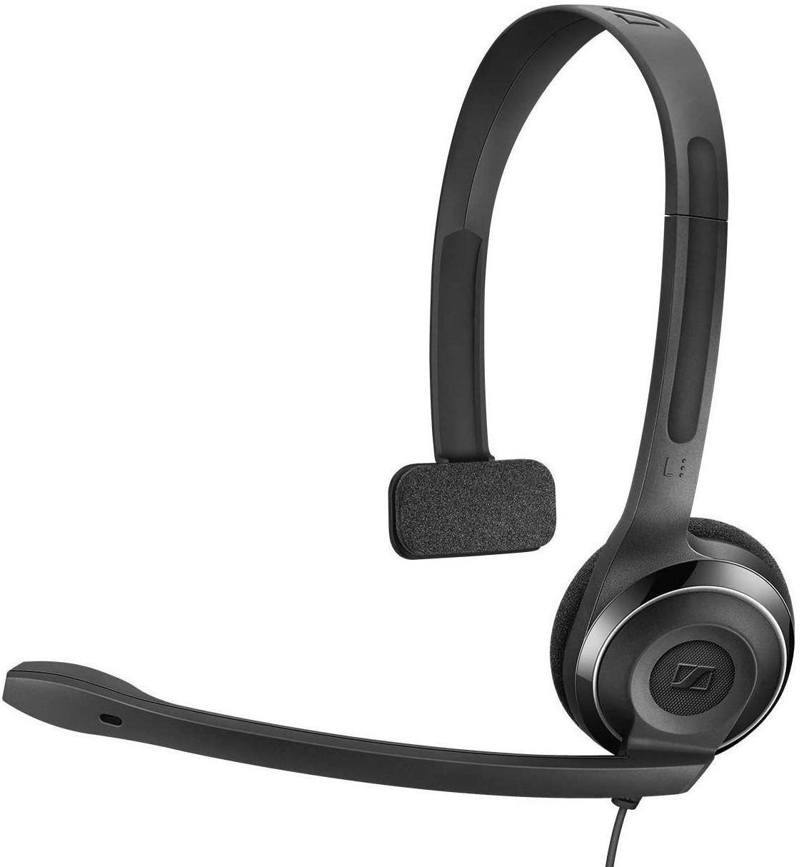Epos Гарнітура комп'ютерна моно On-Ear PC 7 Chat, USB, односпрямований, 2м, Чорний
