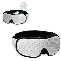 Маска для сну з повітропроникного матеріалу та беруші в комплекті SBTR Білий (AFT-White)