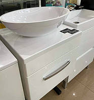 Тумбочка для ванной с умывальником Фиеста на столешницу 500х450 Snail Адель
