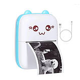 Мобільний міні принтер дитячий ручний міні принтер для наклейок маленький термопринтер дитячий, фото 2