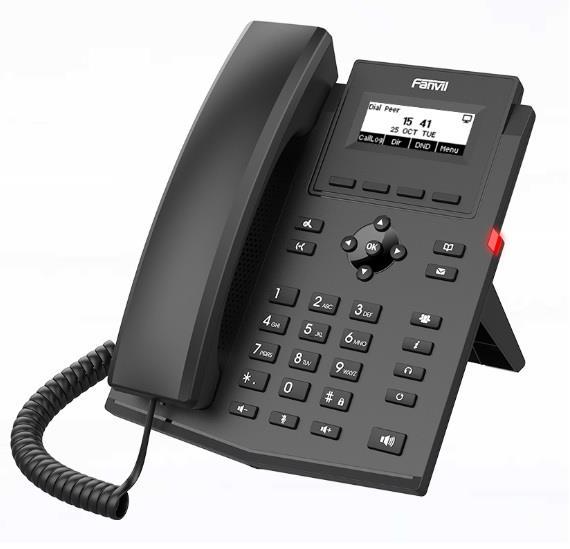 Fanvil Телефон IP X301P 2xFE LAN, SIP, VPN, PoE, 2.3" точково-матричний дисплей
