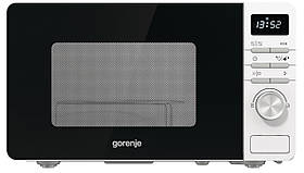 Gorenje Мікрохвильова піч, 20л, електр. управл., 800Вт, гриль, дисплей, білий