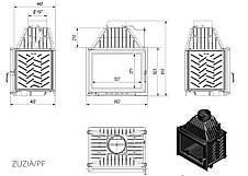 Камінна топка Kratki Zuzia 16 kw чавун, фото 2