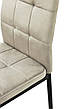 Стілець обідній м'який Айс Мікс меблі, оббивка оксамит колір пісочний, фото 10