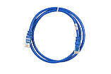 2E Патч-корд САТ 6, UTP, 1м, 26AWG, RJ45, 7/0.16, Cu, PVC, синій, фото 2
