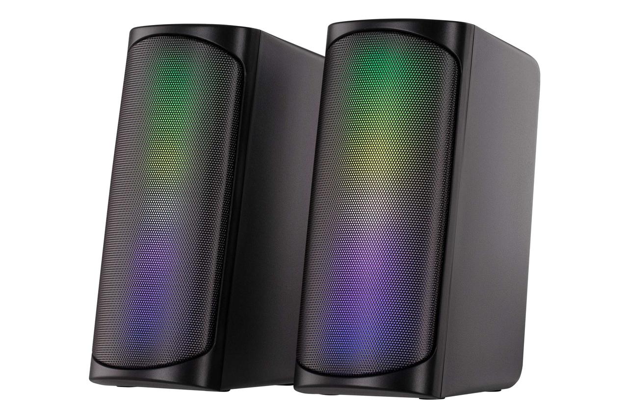 2E Акустична система PCS231 RGB Matrix, 2.0, USB, Black