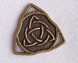 Руна Манназ / Трискеле скандинавський оберіг з бронзи, фото 2