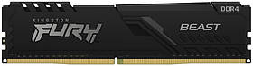 Kingston Пам'ять ПК DDR4 16GB KIT (8GBx2) 3200 FURY Beast Black