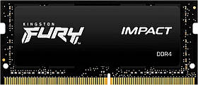 Kingston Пам'ять ноутбука DDR4 16GB KIT (8GBx2) 3200 FURY Impact