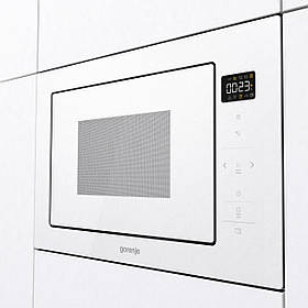 Gorenje Мікрохвильова піч вбудовувана, 25л, електр. управл., 900Вт, гриль, дисплей, приготування на кількох