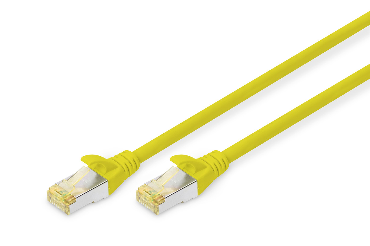 Digitus Патч-корд CAT 6a S-FTP, 1м, AWG 26/7, Cu, LSZH, жовтий