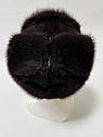 ЧОЛОВІЧ ХУТРЯНА ШАПКА З ОНДАТРИ ЧОРНА, фото 3