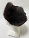 ЧОЛОВІЧ ХУТРЯНА ШАПКА З ОНДАТРИ ЧОРНА, фото 4