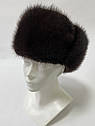 ЧОЛОВІЧ ХУТРЯНА ШАПКА З ОНДАТРИ ЧОРНА, фото 5