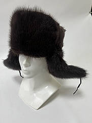 ЧОЛОВІЧ ХУТРЯНА ШАПКА З ОНДАТРИ ЧОРНА