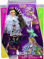 Лялька Барбі Екстра Модниця в довгому райдужному платті Barbie Extra Style 9