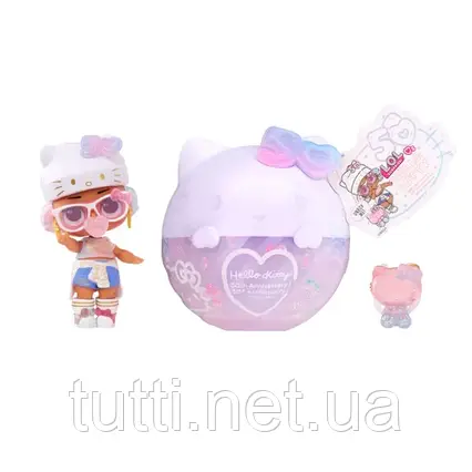 LOL Surprise любить Hello Kitty Tots - Crystal Cutie - із 7 сюрпризами, тема до 50-ї річниці Hello Kitty