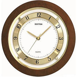 Настінний годинник RHYTHM CMG975NR06 дерев'яний
