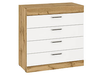 Комод К-4 Моніка Дуб Тахо/Білий