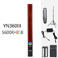 LED осветитель RGB Yongnuo YN360 III LED Light (3200-5500K) + стійка + сота + зарядное