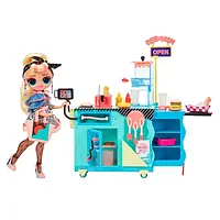 Кукла LOL Surprise OMG To-Go Diner Playset with 45+ Surprises and Exclusive Fashion Doll 584001