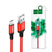 USB кабель Hoco X14 Times Speed Micro USB 1m red-black