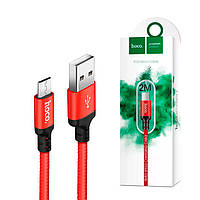 USB кабель Hoco X14 Times Speed Micro USB 2m red-black