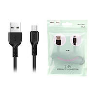 USB кабель Hoco X13 Micro USB 2.4A 1m black