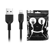 USB кабель Hoco X13 Lightning 2.4A 1m black