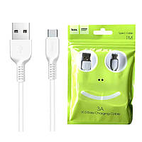 USB кабель Hoco X13 Type-C 3A 1m white