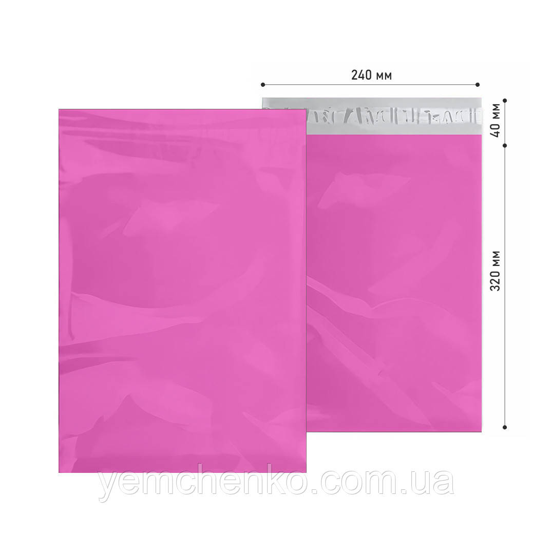 Пакети кур'єрські А4(ш) 240*320(д), мм, полієтиленові, фото 1