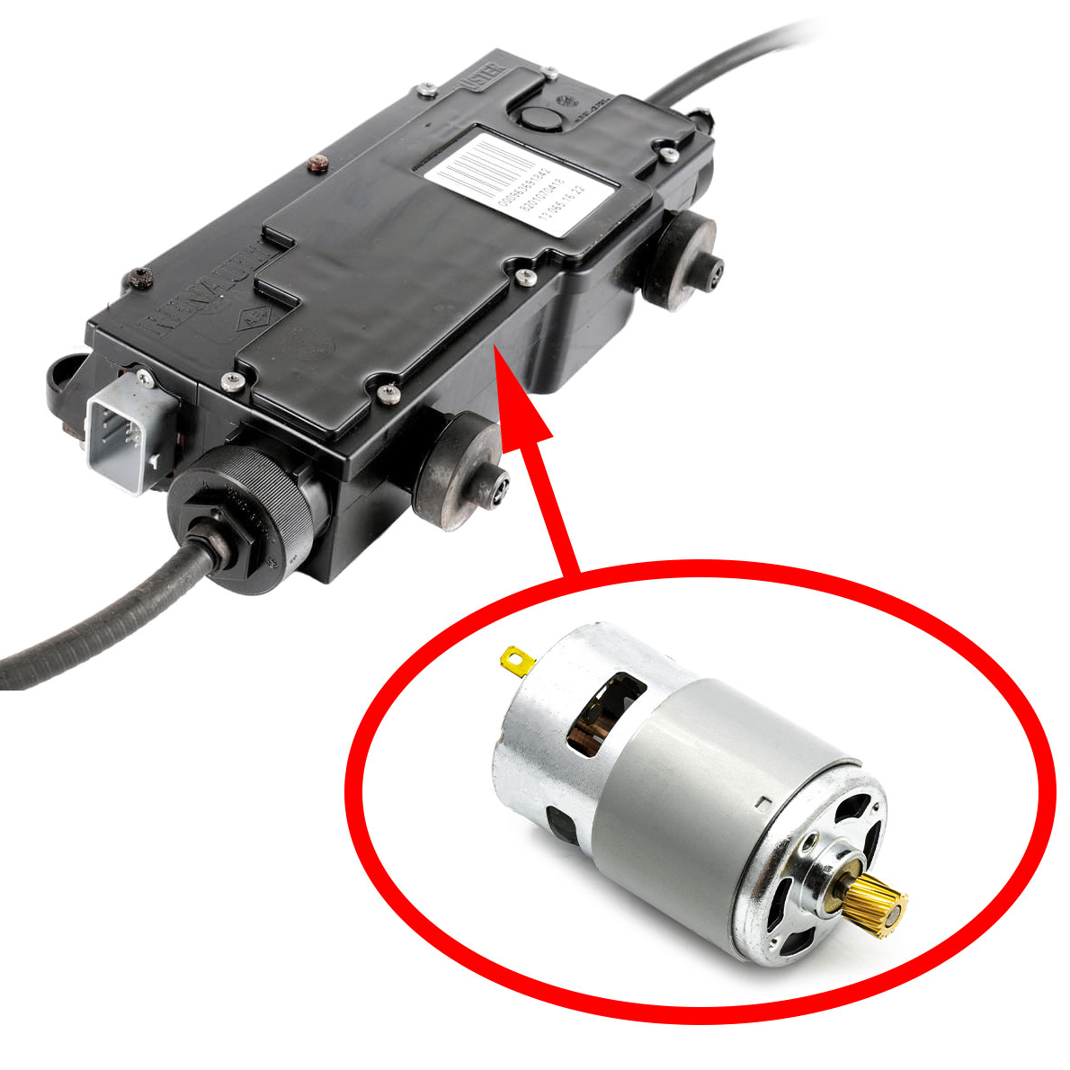 Ｓ (ㅅ´ ˘ `) Электромотор 73677 ручника Renault Scenic II, Grand Scenic