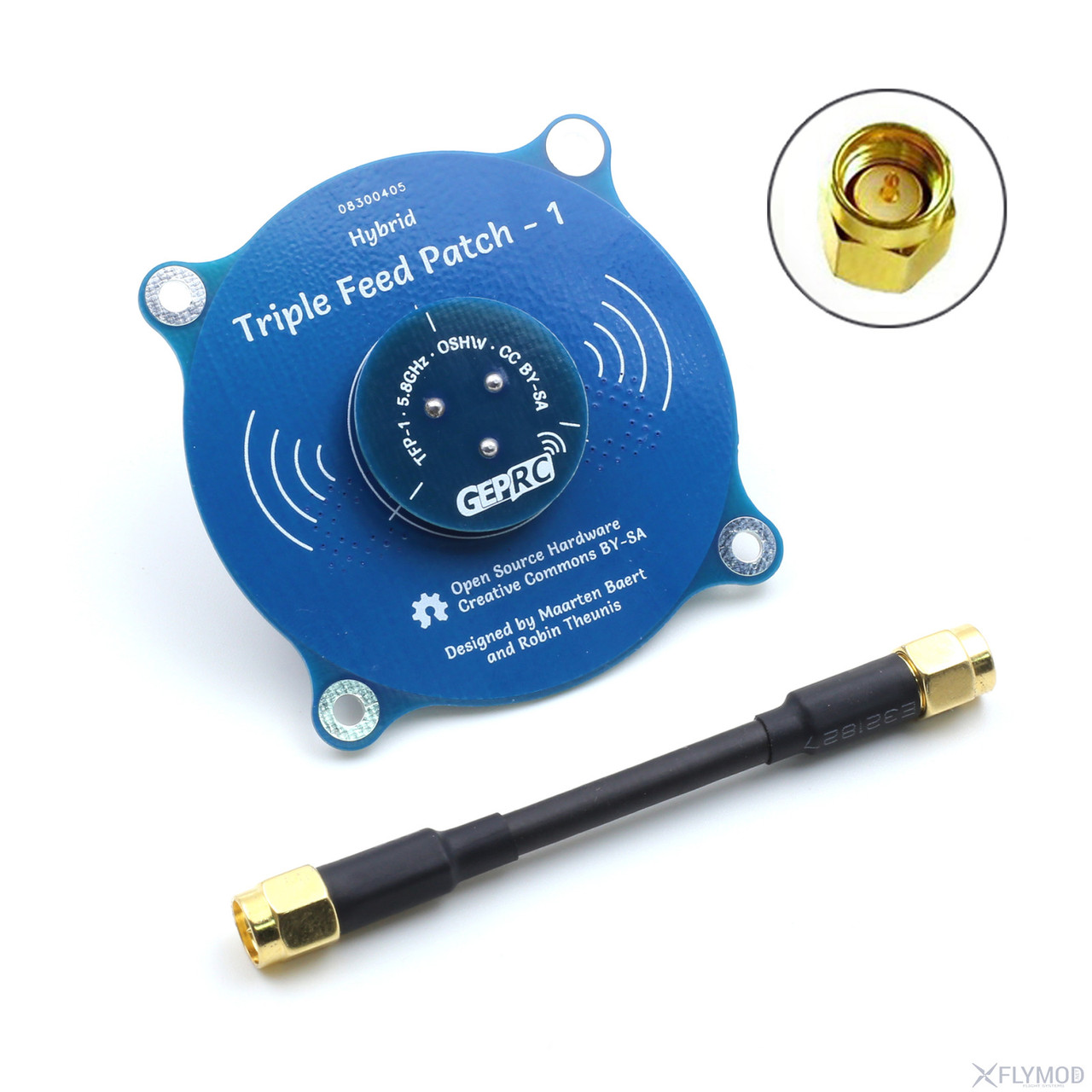 Антена з круговою поляризацією GEPRC Triple Feed Patch-1 (SMA)