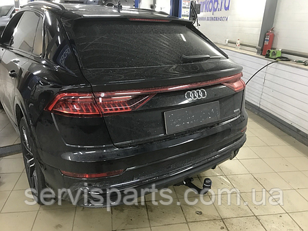 Фаркоп Audi Q8 2018- (вкл. SQ8, окрім Hybrid) швидкознімний на ключах, фото 1