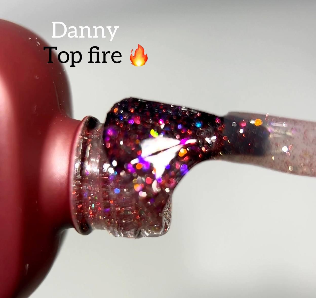 ТОП DANNY СВІТЛОВІДБИВНИЙ FIRE 12 ml №01 рожевий, фото 1