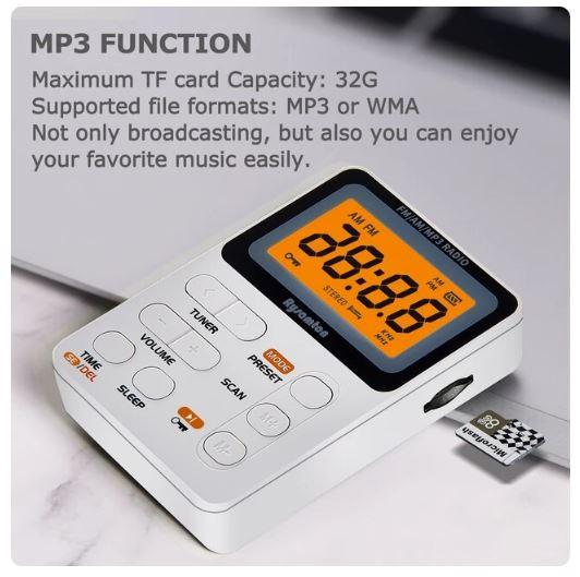 Міні FM/AM радіо з функцією MP3 плеєра
