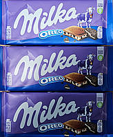 Молочный шоколад Milka Oreo со сливочным кремом и печеньем Milka Oreo 100г