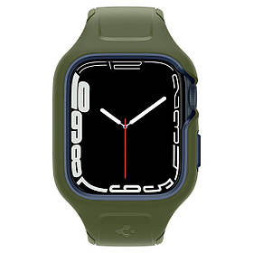 Spigen Чохол та ремінець 2в1 для Apple Watch 45mm Liquid Air Pro, Moss Green