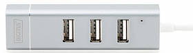 Digitus USB Type-C, 3xUSB+Fast Ethernet
