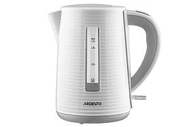 ARDESTO Електрочайник EKL-F17WG 1.7л/2150Вт/strix контроль/колір білий + сірий