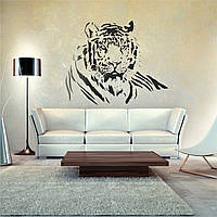 Трафарет для покраски, Тигр, одноразовый из самоклеющей пленки в трех размерах 78 х 95 см