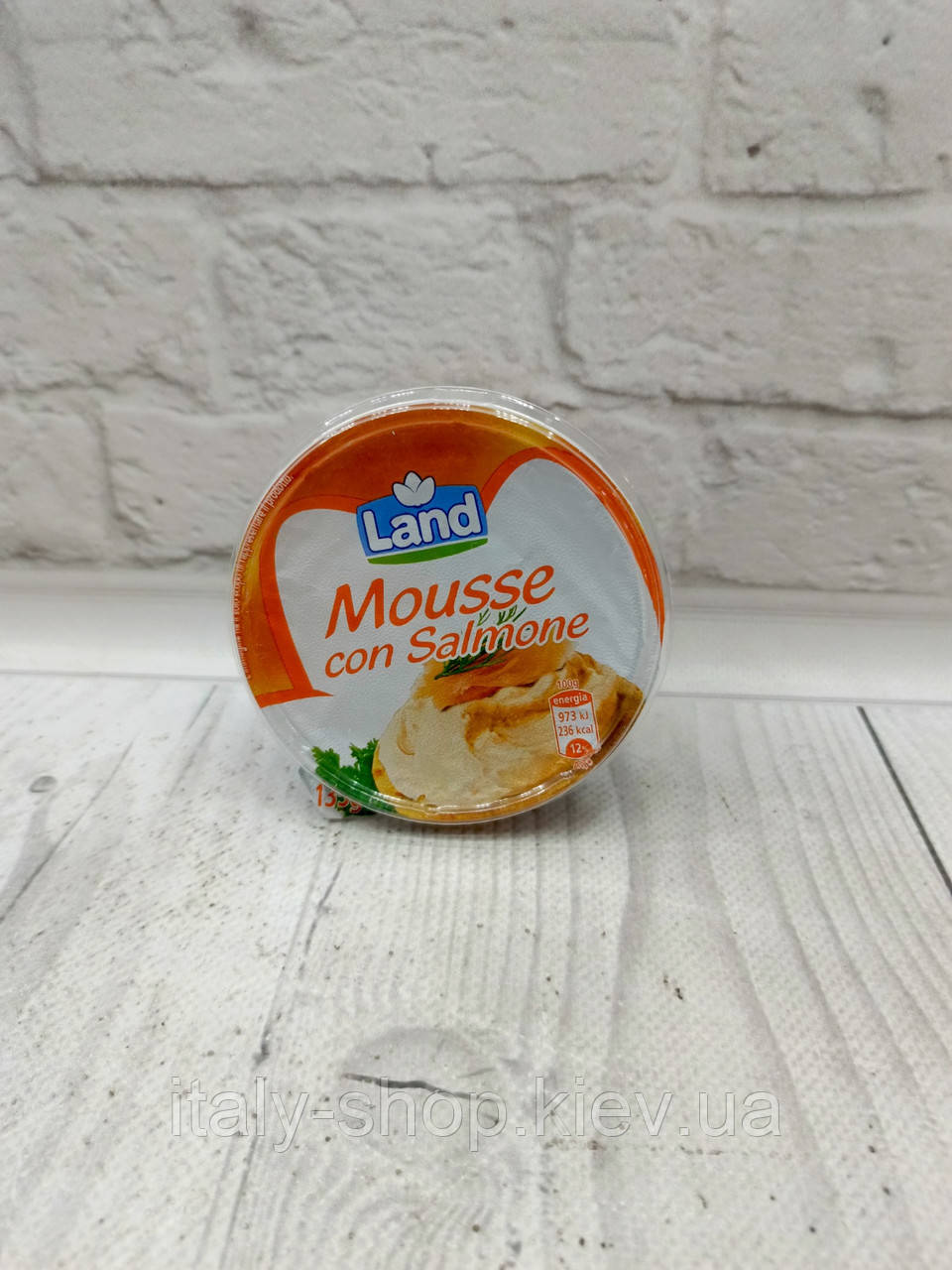Вершковий мус намазка з копченим лососем Land Mousse con Salmone 135 г Італія