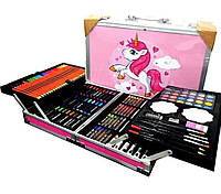 Набор для рисования художественный набор в чемоданчике 145 предметов Розовый Пони 196257