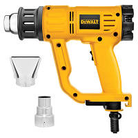 DeWalt D26411 Будівельний фен, 1800Вт, 50-600 С, 2 насадки