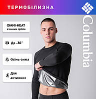 Зимнее качественное термобелье мужское COLUMBIA Omni-Heat комплекты термобелья для бега, велосипеда до -30°