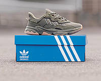 Кроссовки кожа - замша на пене Adidas Ozweego Khaki